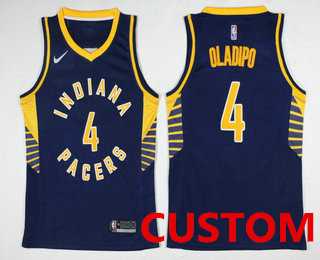 Men & Youth Customized Indiana Pacers New Navy Blue 2017-2018 Nike Swingman Stitched Jersey